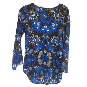 ❌ FINAL PRICE ❌ Express Sheer Floral High Low Top
